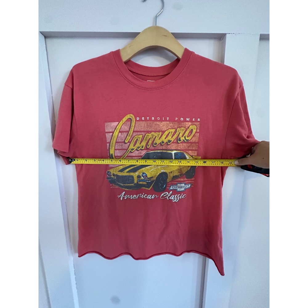 GM Official Licensed Chevrolet Camaro Graphic T-Shirt Red Detroit Power Large - Picture 3 of 7